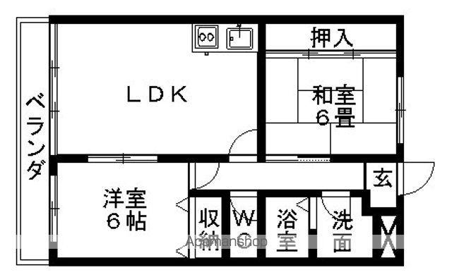 プレッソ21(2LDK/3階)の間取り写真