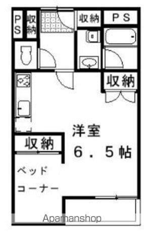 ハイツ佐野(1K/2階)の間取り写真