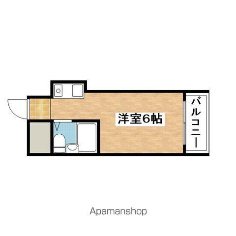 フェリス山手(ワンルーム/3階)の間取り写真