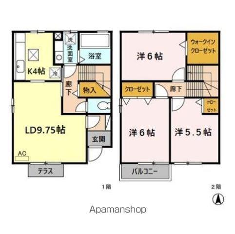 ロイヤルテラス細久保　ＡＢＣ(3LDK)の間取り写真