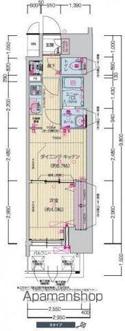 プレサンスTHE高岳(1DK/6階)の間取り写真