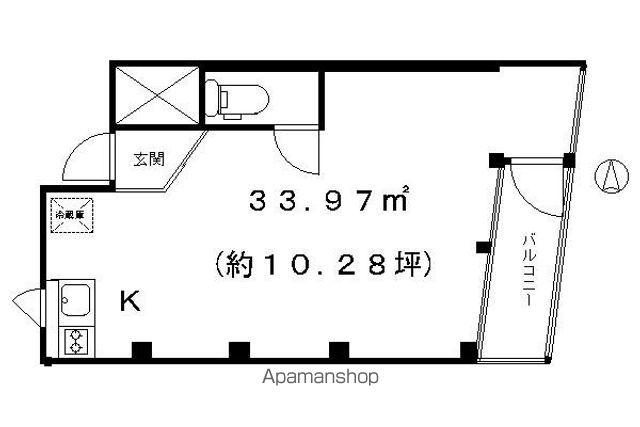 KAWARAMACHI PLACE(1K/4階)の間取り写真