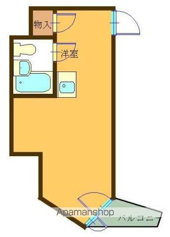 新宿イン(ワンルーム/8階)の間取り写真