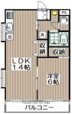 コーポマルジュ(1LDK/3階)の間取り写真