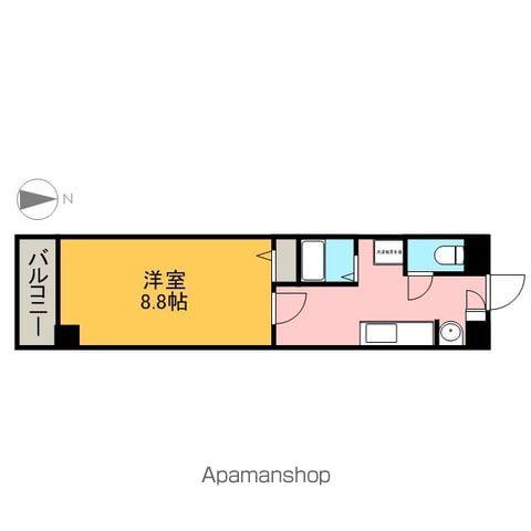 ソレアード関戸(1K/7階)の間取り写真