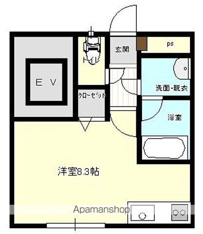 南町ヒルズ(ワンルーム/3階)の間取り写真