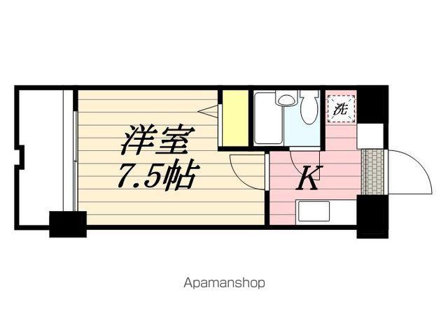 メゾン・ド・九品寺(1K/5階)の間取り写真
