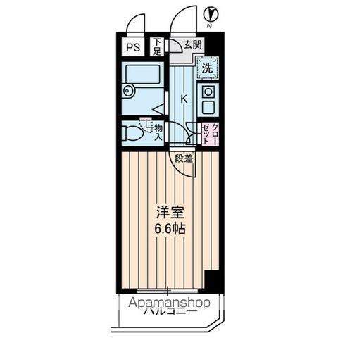 アセンズシティ2(1K/3階)の間取り写真