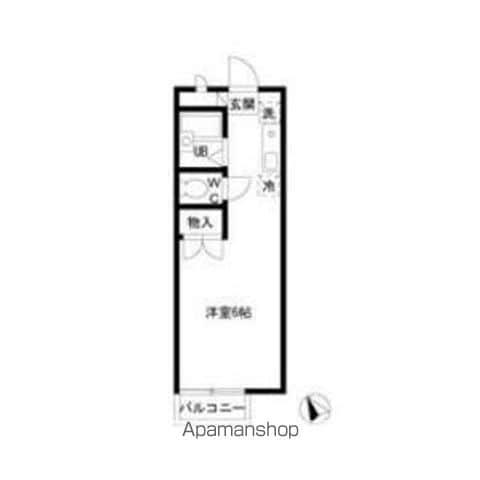 エステート関根(ワンルーム/1階)の間取り写真