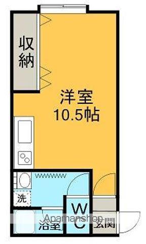 グローイングハイムB(ワンルーム/2階)の間取り写真