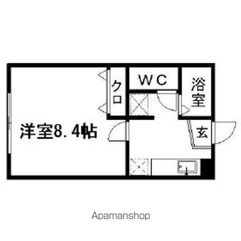 ハイツ己致子(1K/1階)の間取り写真