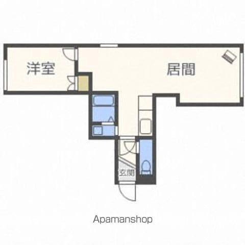 エスポワール北郷(1DK/地下階)の間取り写真