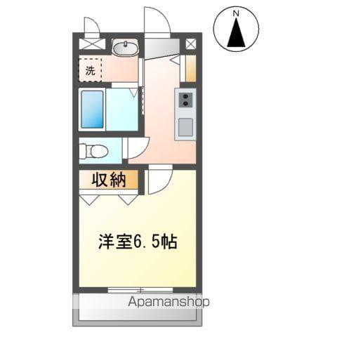 コーラルリーフ(1K/3階)の間取り写真