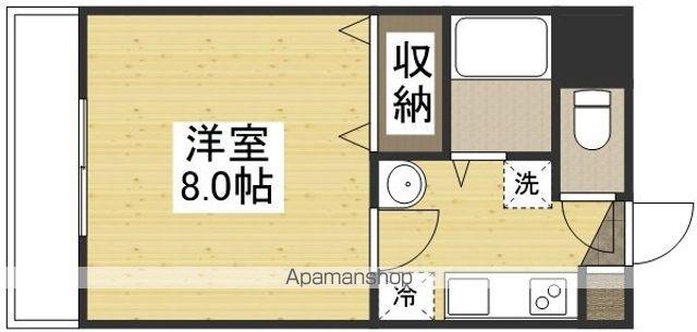 ベルメゾン山田1(1K/3階)の間取り写真