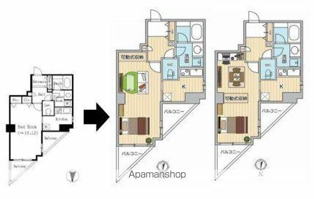 ドゥーエ東池袋(1K/12階)の間取り写真