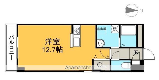 ドルチェ(ワンルーム/3階)の間取り写真