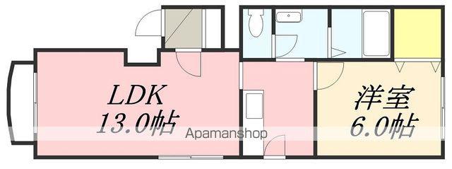 ヴィラ・マーレ(1LDK/2階)の間取り写真