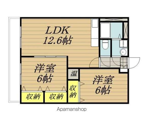メゾン・ド・アイ(2LDK/3階)の間取り写真