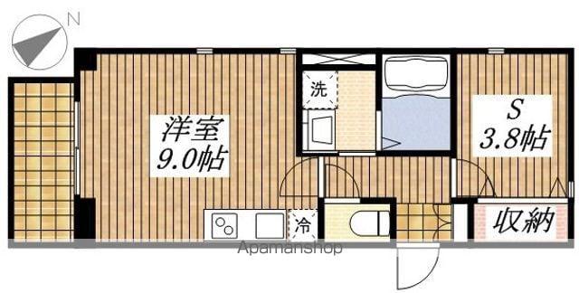 グランエスポワール(1K/3階)の間取り写真