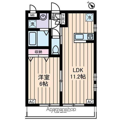 シーズン・シティ(1LDK/1階)の間取り写真
