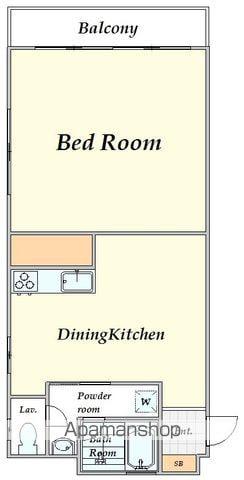 代々木グリーンハイム(1DK/3階)の間取り写真