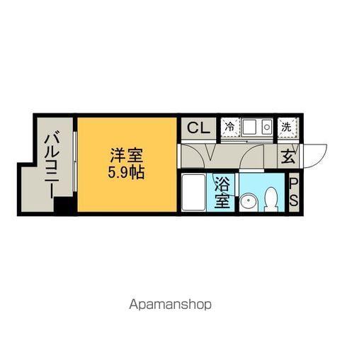 ビジネス・ワン天神 (1K/4階)の間取り写真