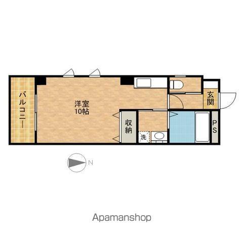 東海道・山陽新幹線 浜松駅 徒歩7分 4階建 築13年(ワンルーム/4階)の間取り写真