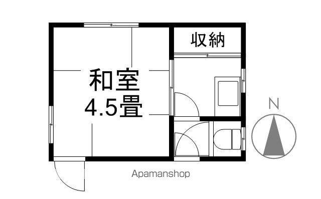 小松アパート(1K/2階)の間取り写真