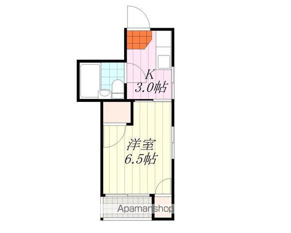 緑町マンション(ワンルーム/4階)の間取り写真