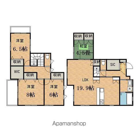 京王電鉄京王線 長沼駅(東京) 徒歩5分 2階建 築5年(4LDK)の間取り写真
