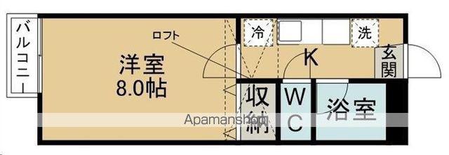 アクセスコート壱番館(1K/2階)の間取り写真