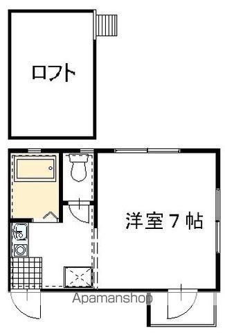 KS13(1K/2階)の間取り写真