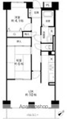 Jパレス桜台(2LDK/4階)の間取り写真