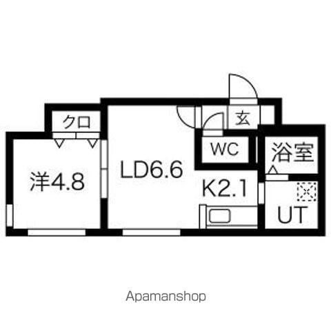 プリエスタ(1LDK/3階)の間取り写真