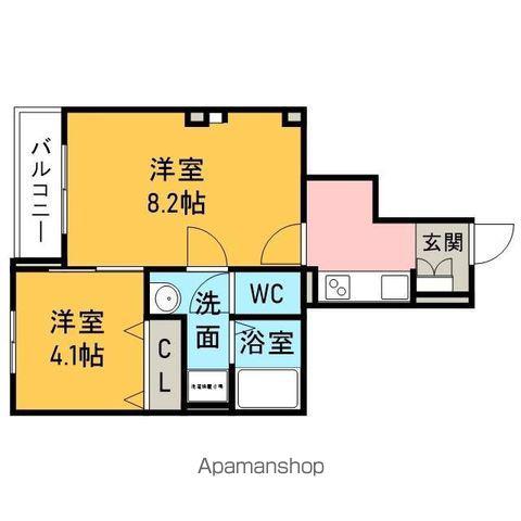 ネオ レクサス Ⅰ(1K/1階)の間取り写真