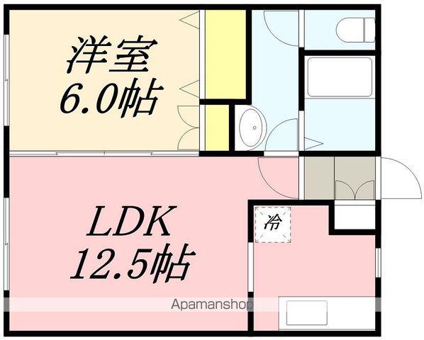 マンション・ド・ラペー(1LDK/3階)の間取り写真