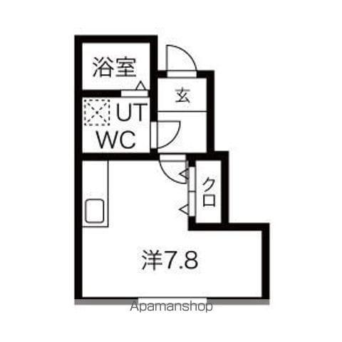 LE MEILLEUR馬場町(ワンルーム/1階)の間取り写真