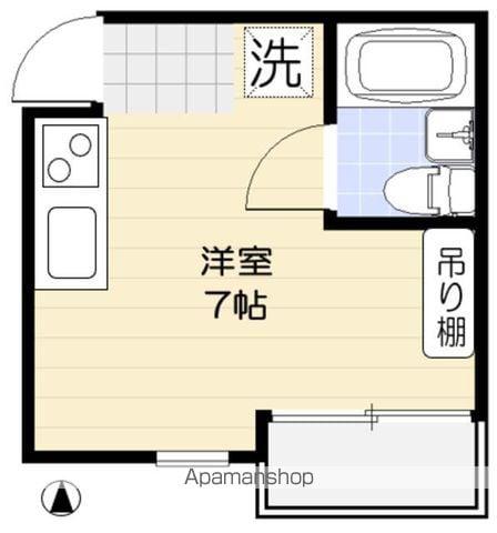 カームステージ沼袋(ワンルーム/2階)の間取り写真