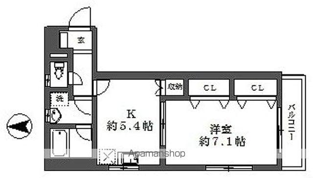 セイホクハイツ(2DK/2階)の間取り写真