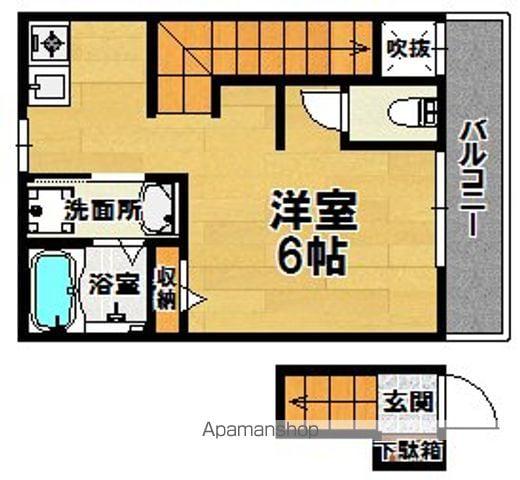あんしん日置荘西町08-4002(ワンルーム/2階)の間取り写真