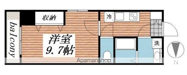 リ・ボーンエンドー(1K/2階)の間取り写真