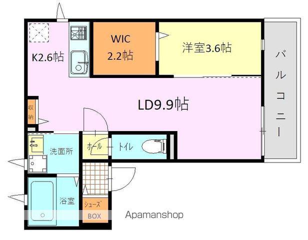 TS COAT(1LDK/2階)の間取り写真
