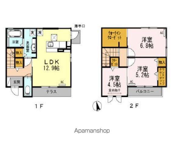 カーム　Ａ(3LDK)の間取り写真