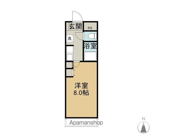 ハイツききょう(1K/2階)の間取り写真