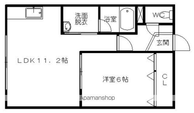 アドレス93(1LDK/3階)の間取り写真