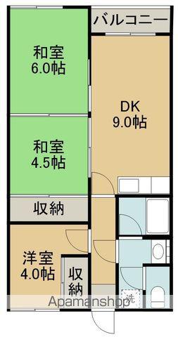 シャトーはまなす(3DK/7階)の間取り写真