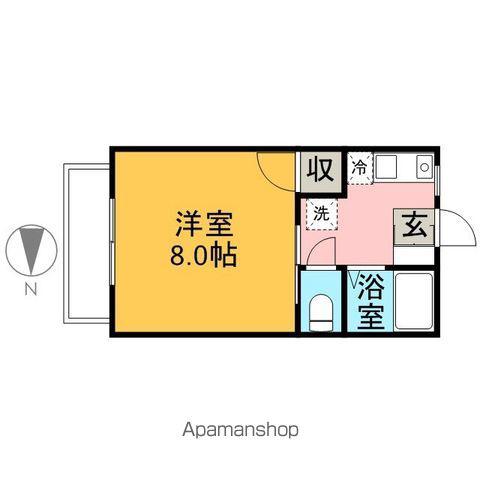 リベラルコート柴(1K/2階)の間取り写真