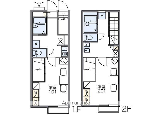 レオパレスフローラ湯築(1K/1階)の間取り写真