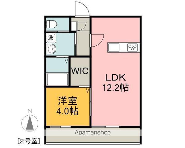 アウローラ東雲(1LDK/2階)の間取り写真