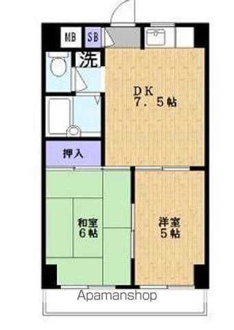 クレセント南千住 4階階 間取り